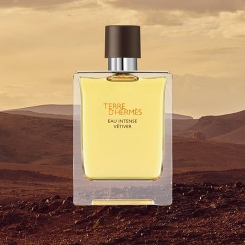 Advertising of Terre d'Hermès Eau Intense Vetiver