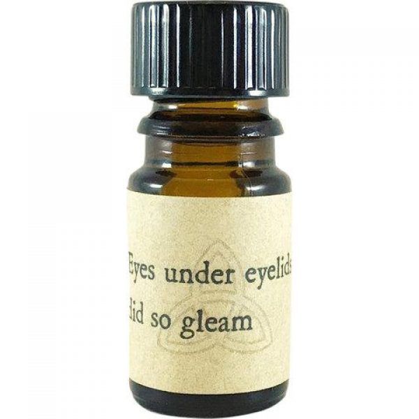 Eyes under eyelids did so gleam
