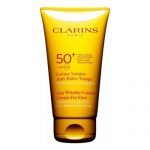 Clarins Anti-Wrinkle Face Sunscreen UVA-UVB 50, the best of Clarins in an anti-wrinkle sunscreen