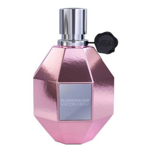 The new bottle of Flowerbomb Pink Chrome