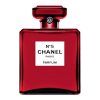 The famous perfume N ° 5 is adorned with red!