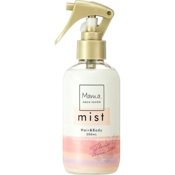 Mama. Aqua Savon - Flower Aroma Water
ママ アクア シャボン フラワーアロマウォーターの香り
  HAIR & BODY MIST  for Women
