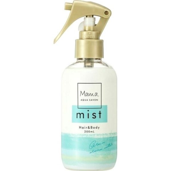 Mama. Aqua Savon - Green Aroma Water
ママ アクアシャボン グリーンアロマウォーターの香り
  HAIR & BODY MIST  for Women